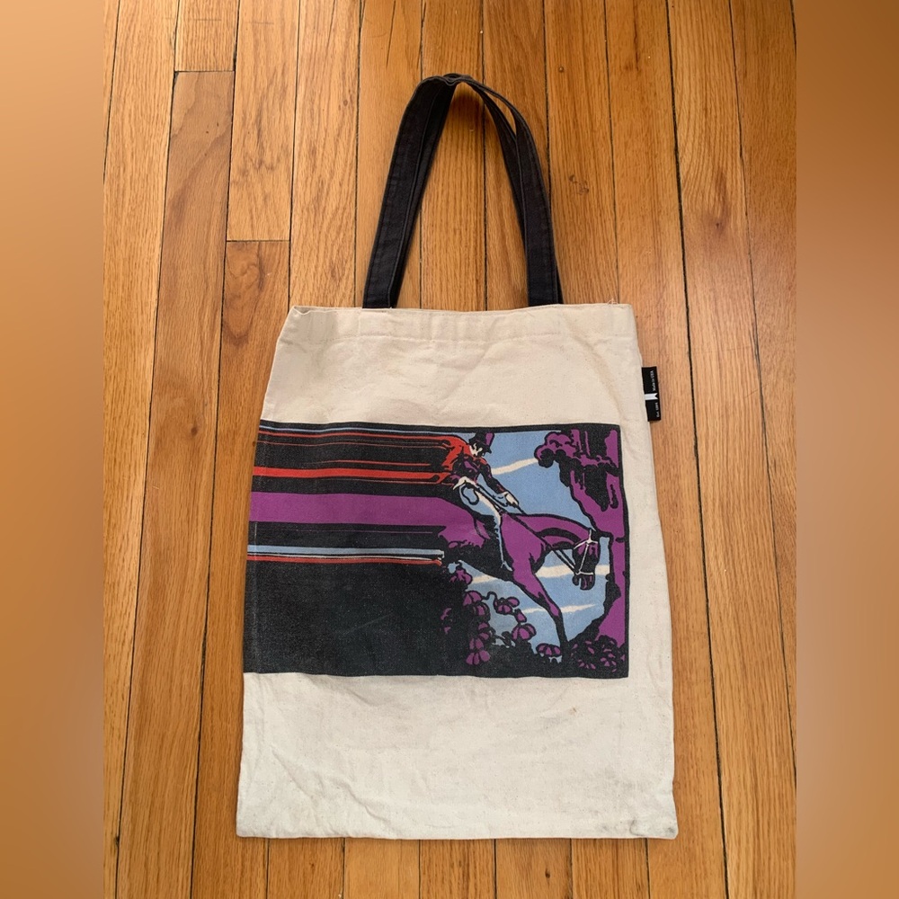 Out of Print Jane Eyre Tote Bag - Cream, Black, and Purple - Picture 5 of 6